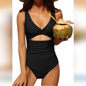 AIMAGE Womens One Piece Swimsuit Ruched Tummy Control  Bathing